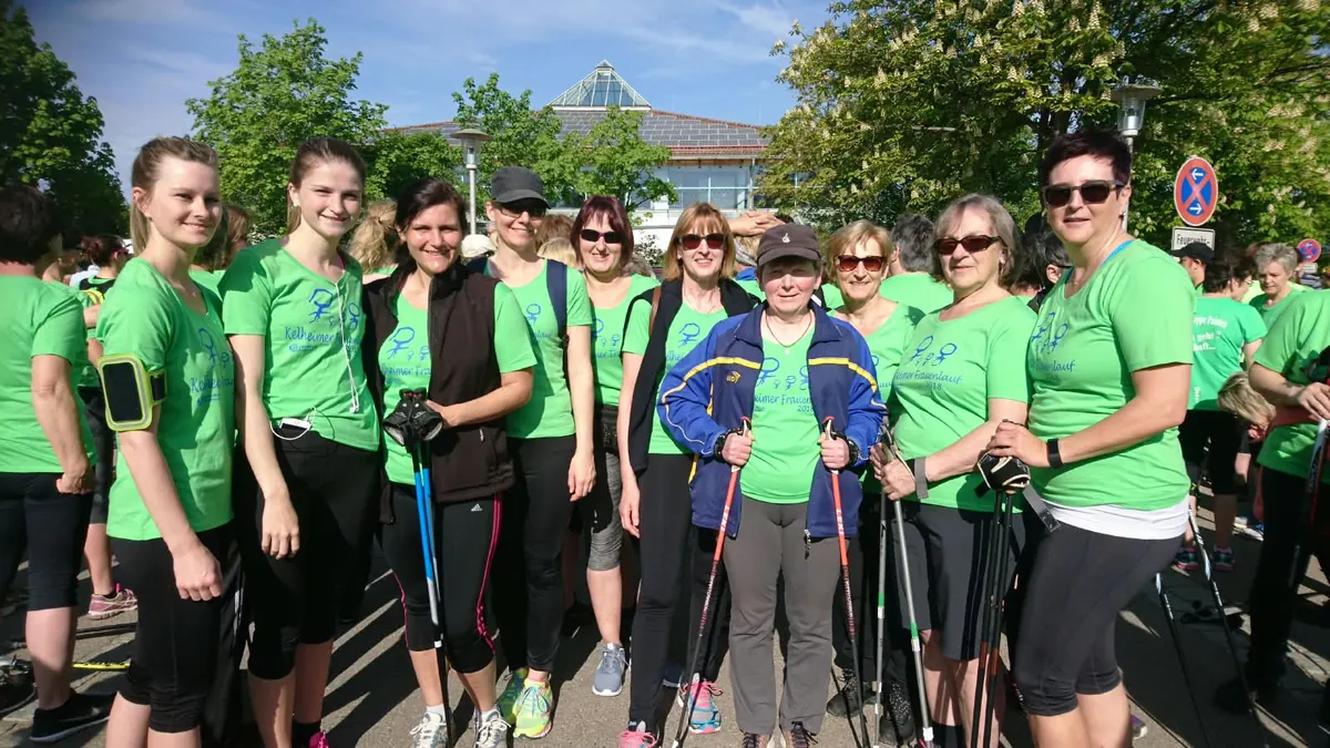 Sportlerinnen der SpVgg Kapfelberg beim Kelheimer Frauenlauf
